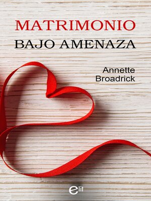 cover image of Matrimonio bajo amenaza
